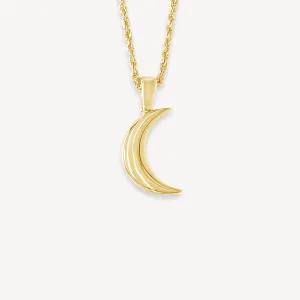 10K Gold Moon Necklace