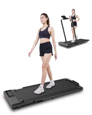 3 in 1 Walking Pad Treadmill - Under Desk Treadmill 300LBs Weight Capacity Folding Treadmill with Handle 3.0HP Low Noise Treadmills for Home Small Office Remote Control & Smart APP