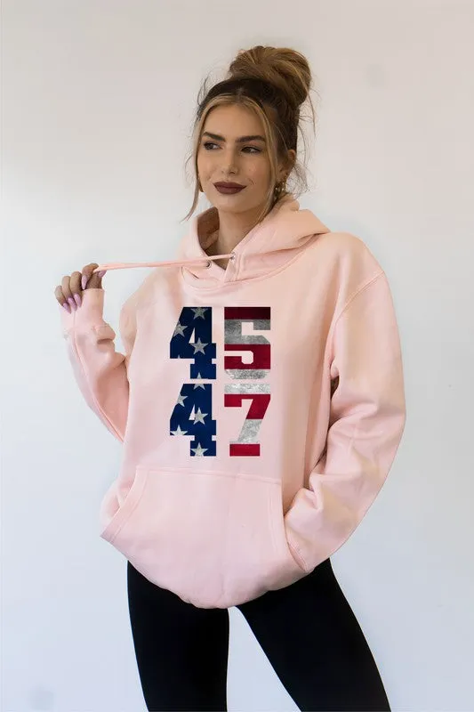 45 47 Trump America Graphic Hoodie