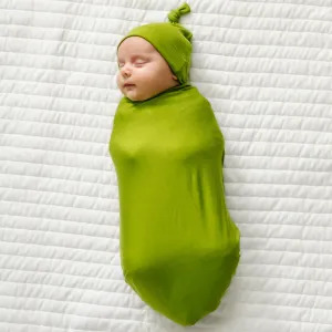 Avocado Swaddle & Hat Set