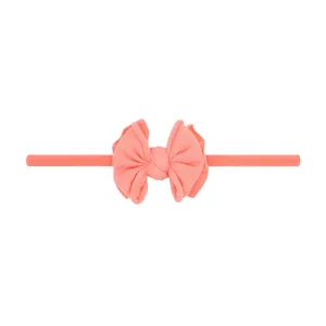 Baby Bling Bows | Baby Fab Skinny Headband ~ Coral