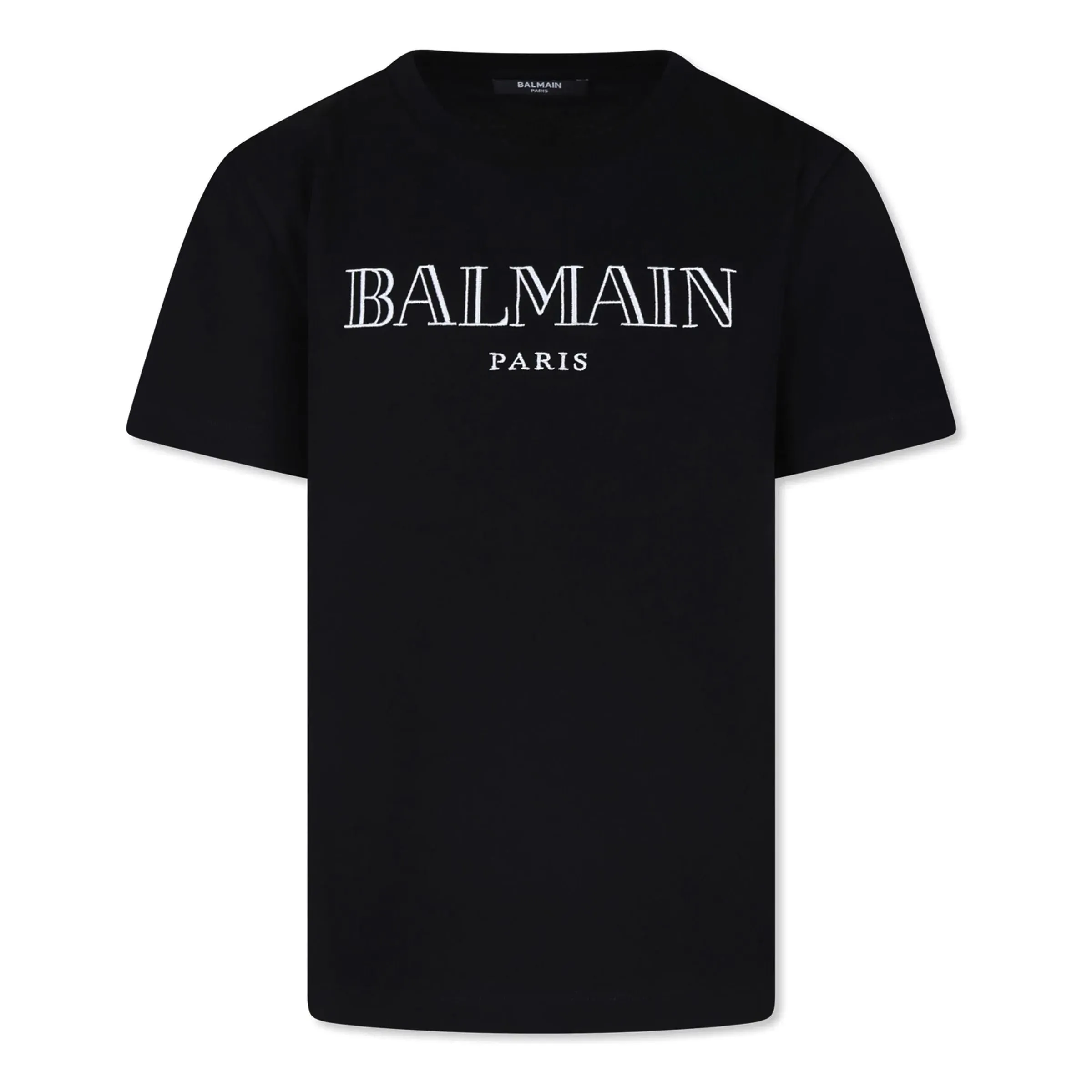 Balmain-Logo T-Shirt-BV8R51-Z0082-930BC-Black