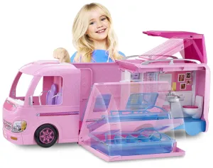 Barbie Camper, Doll Playset With 50 Accessories And Waterslide, Dream Camper