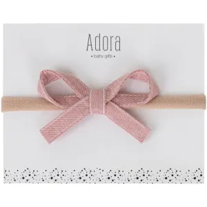 Dusty Rose Ribbon Bow Headbands