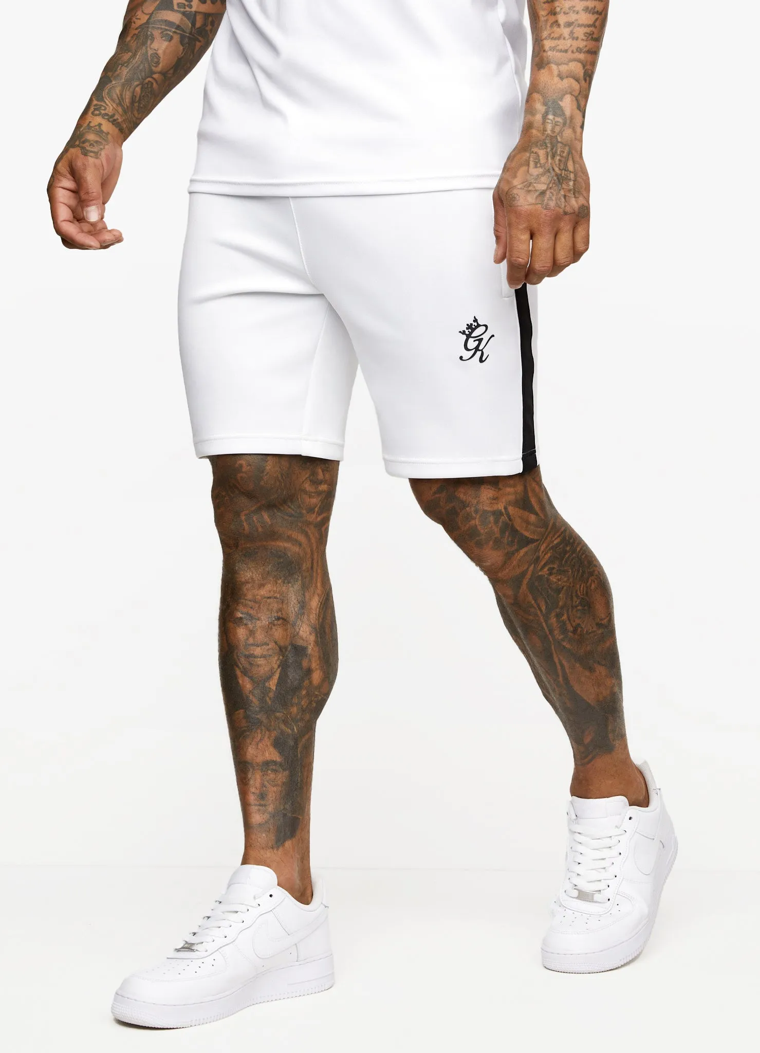 Gym King Core Plus Poly Short - White