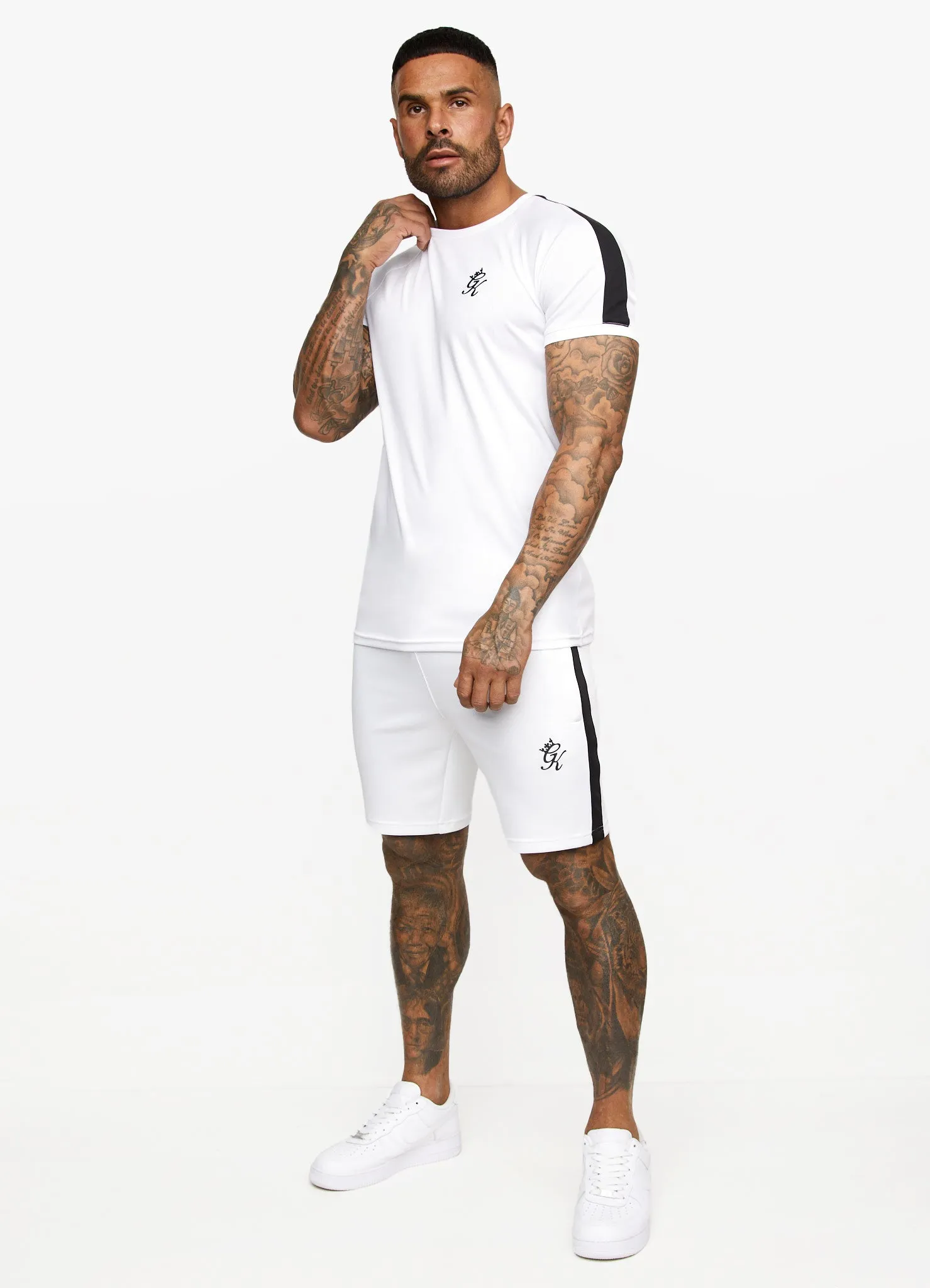 Gym King Core Plus Poly Short - White