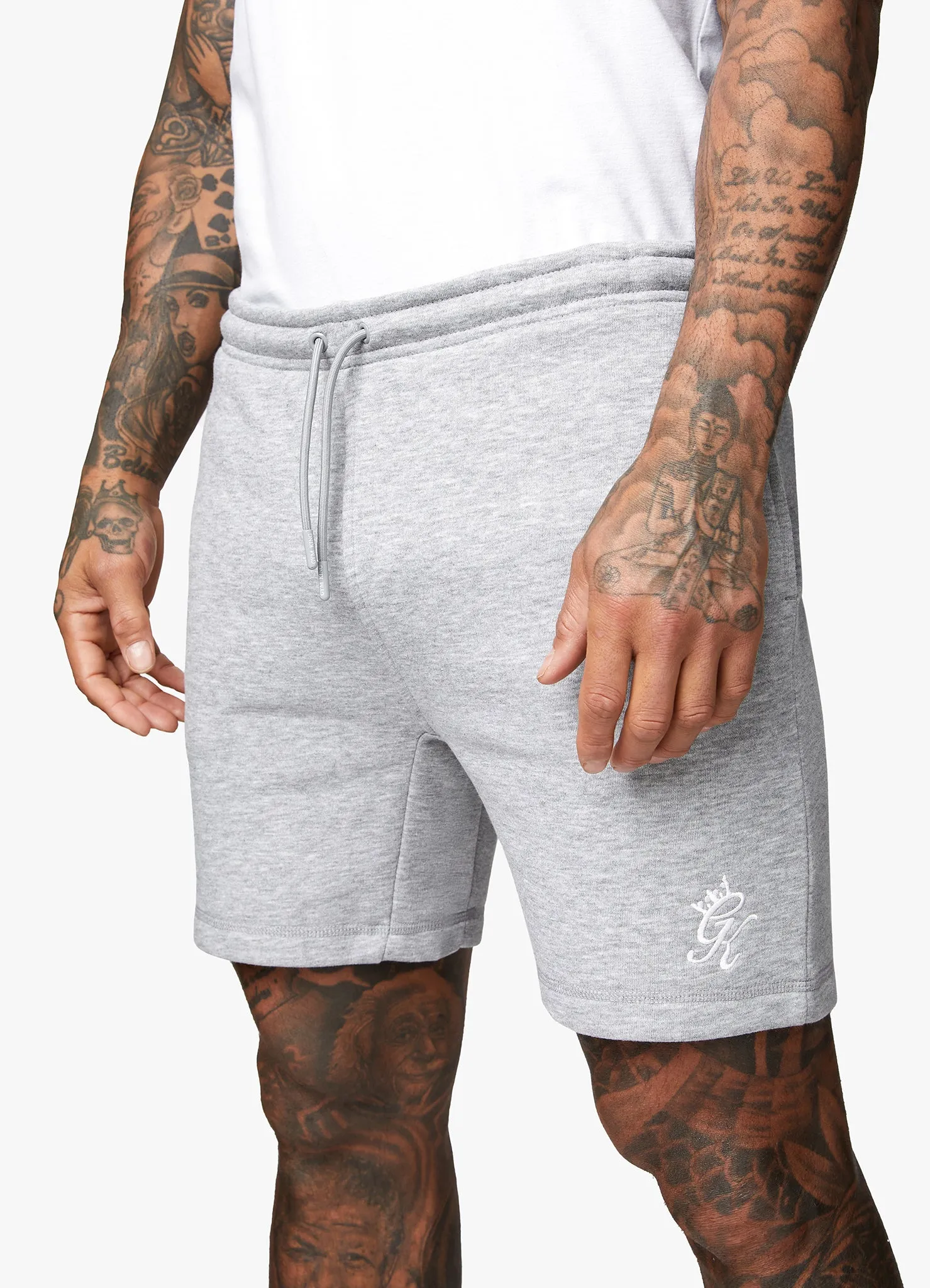 Gym King Fundamental Fleece Short - Grey Marl