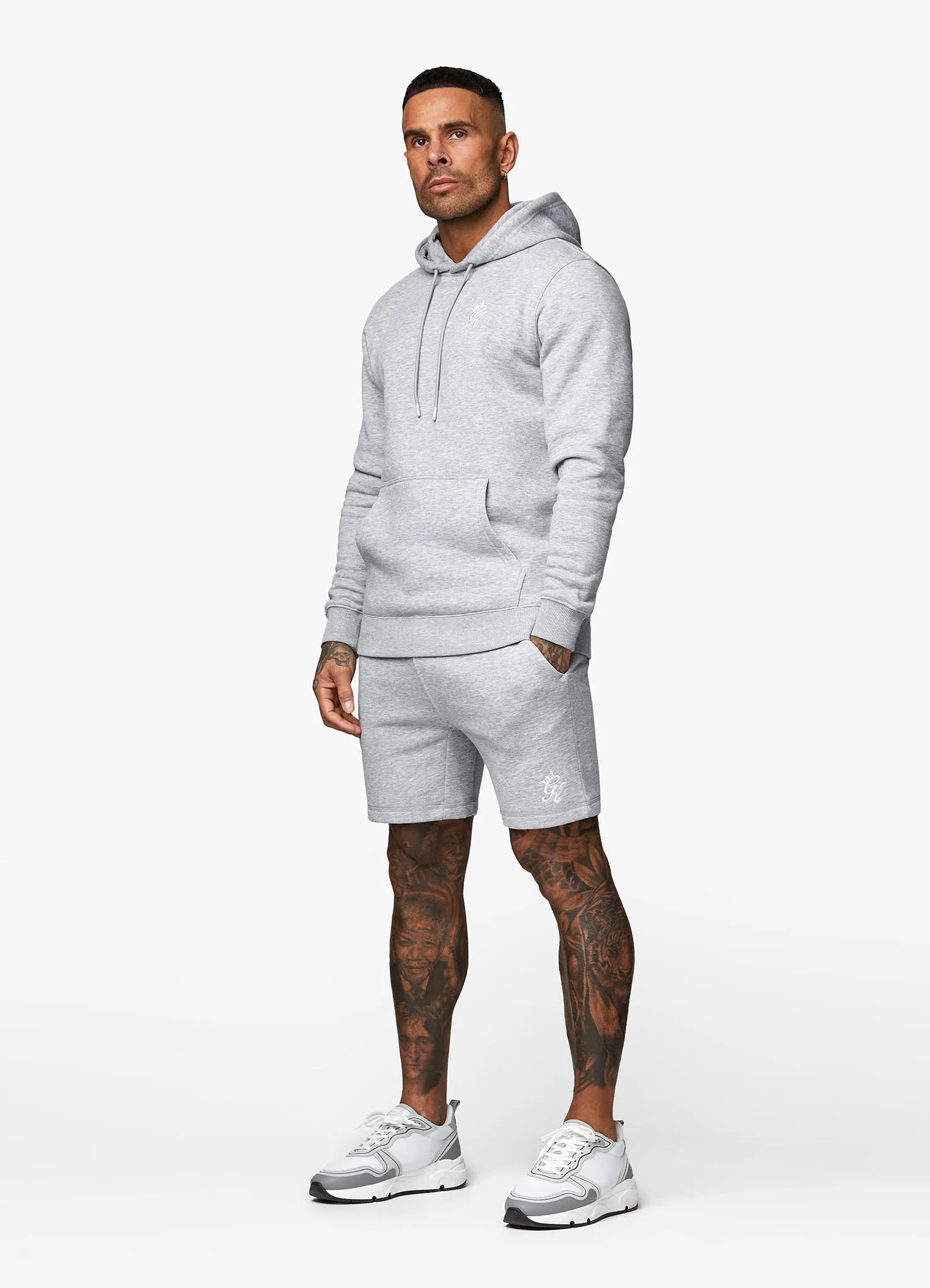 Gym King Fundamental Fleece Short - Grey Marl