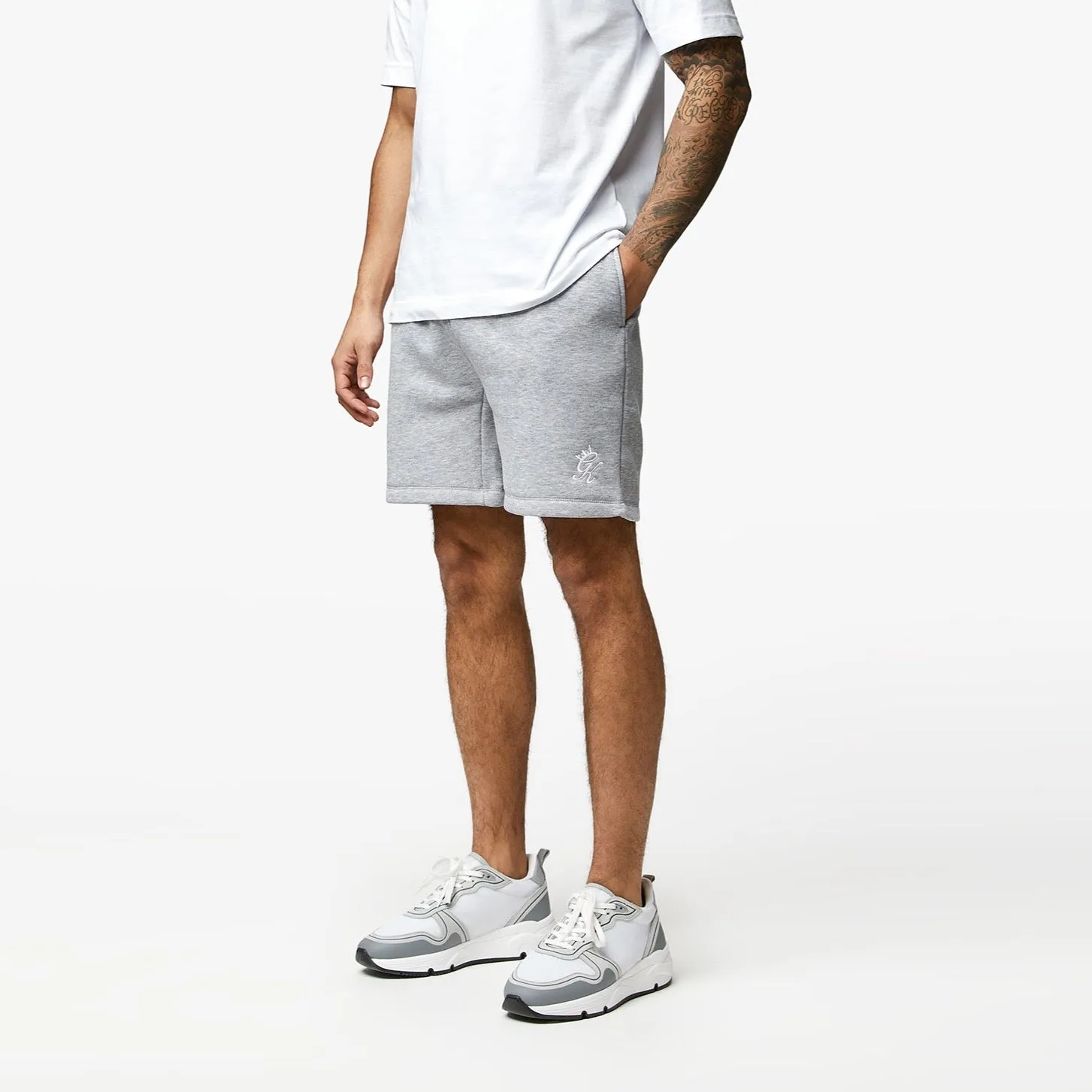 Gym King Fundamental Fleece Short - Grey Marl