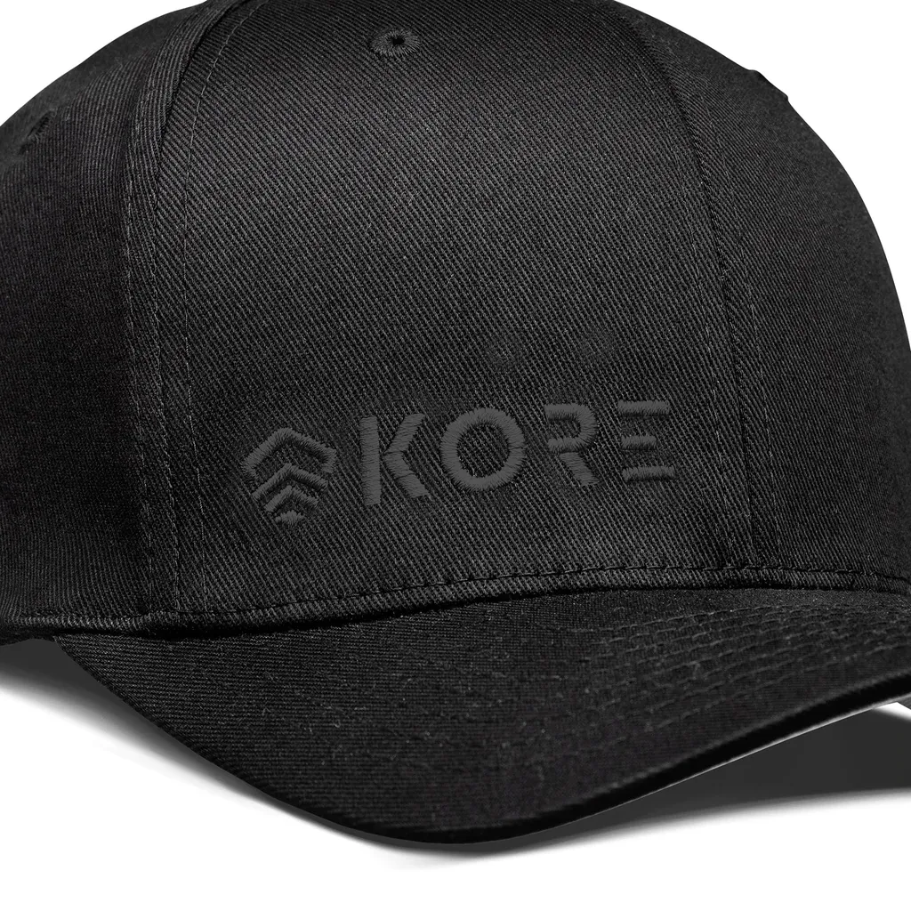 KORE FLEXFIT HAT | BLACK ON BLACK