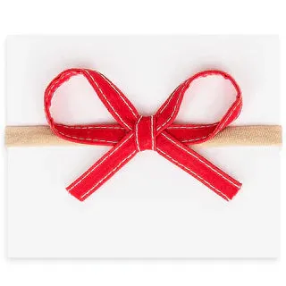 Red Ribbon Bow Headbands