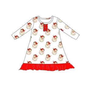 SANTA  KNEE LEGNTH NIGHTGOWN RED- PREORDER