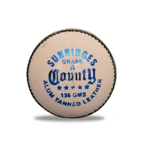 SS County 4 Piece White Leather Ball - Senior