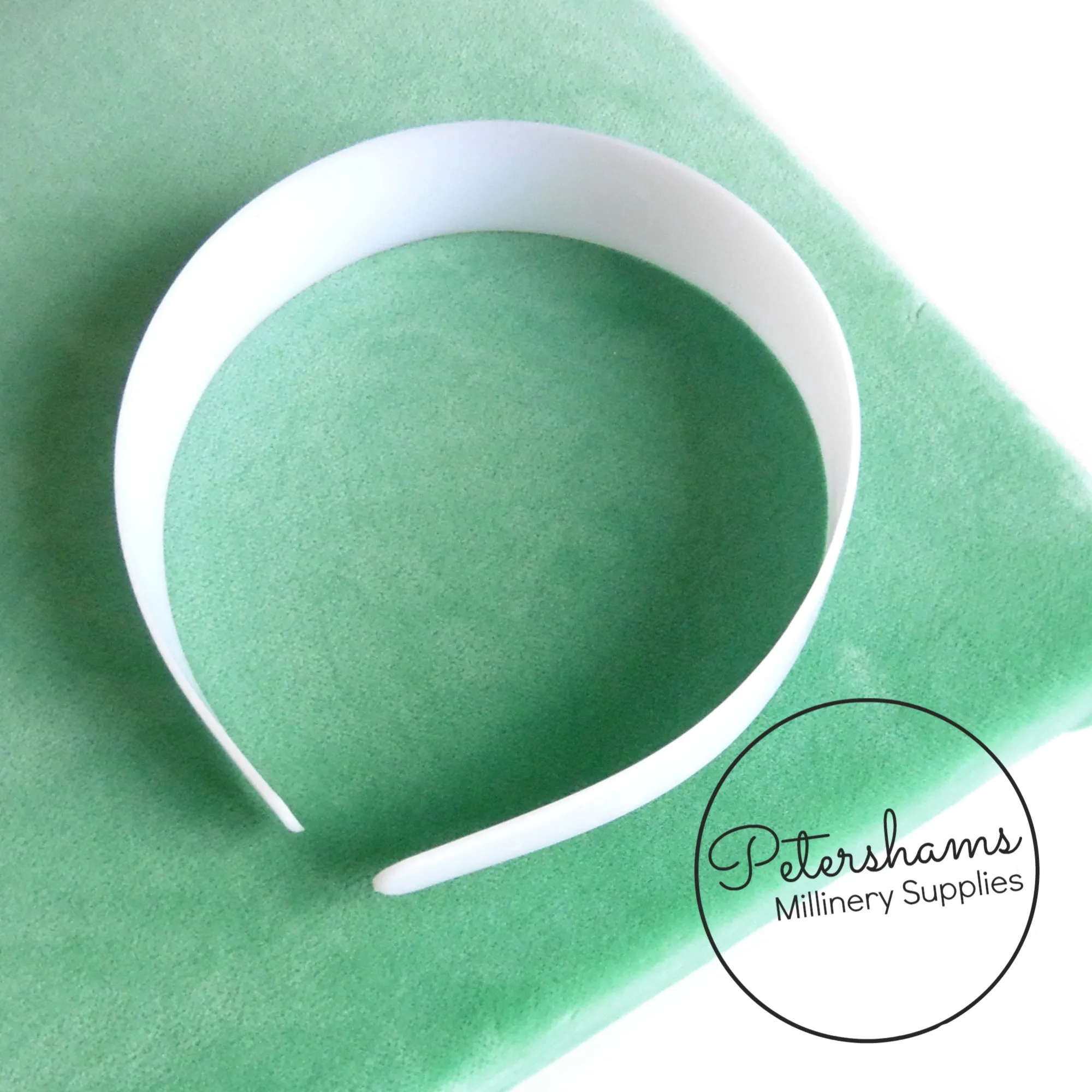 White Plastic Headband Core Blanks - 6 widths