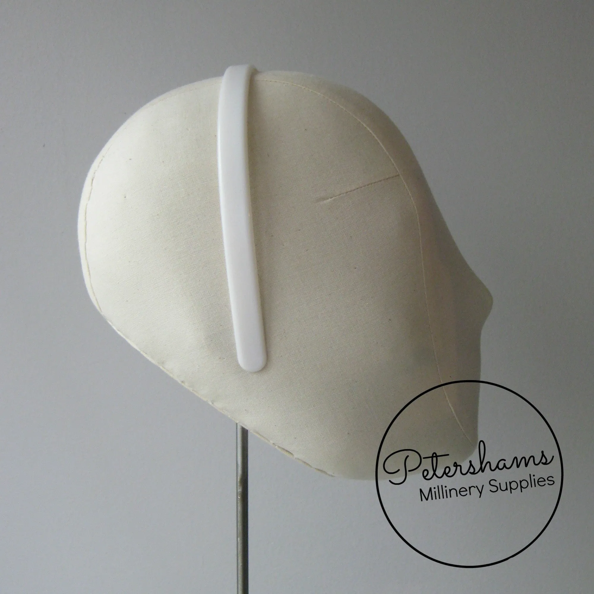 White Plastic Headband Core Blanks - 6 widths